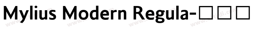 Mylius Modern Regula字体转换